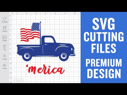 Old Truck American Flag Svg Cutting Files for Cricut Premium cut SVG