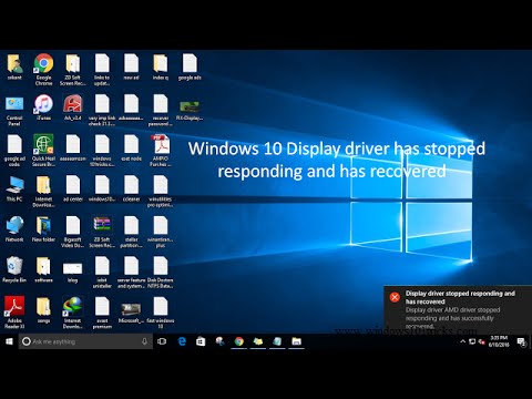 Display Driver Amd Stopped Responding Windows 10