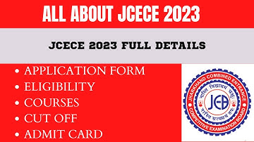 jcece 2023 notificationjcece 2023 application form|what is jcece 2023|Jcece eligibility criteria