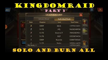 Part 3 - My KingdomRaid: I got Top1 | King of Avalon