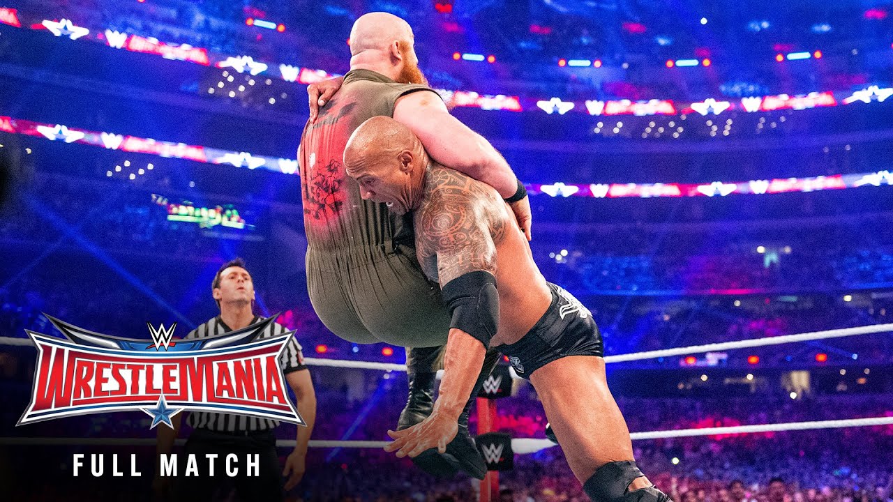 FULL MATCH  The Rock vs Erick Rowan WrestleMania 32