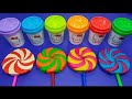 通过制作气泡粘土水果棒棒糖了解颜色 - Learn colors with Make Sparkling Clay Fruit Lollipops