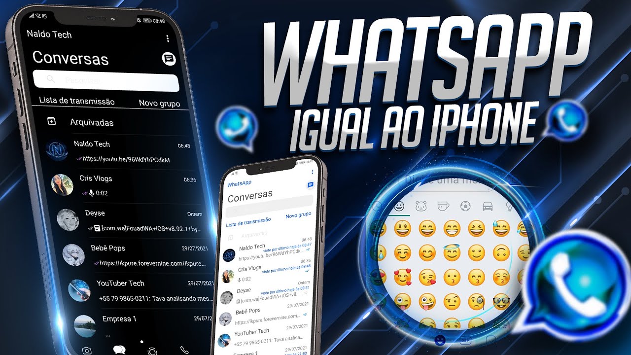 [Exclusivo] NOVO WHATSAPP 100% IGUAL IPHONE iOS 15 PARA ANDROID 2021 ...