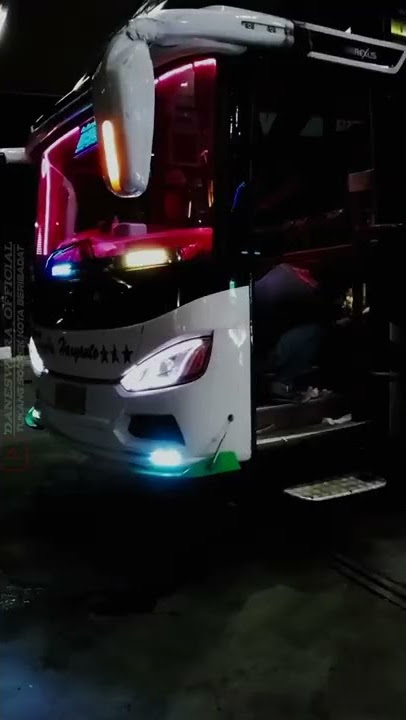 Cinematic Video bus PO HARYANTO full strobo ganteng poll ||dj boy band slow viral tiktok🎶