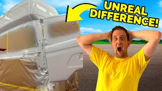 Painting the Cab of My SCANIA V8 Show Truck | Results Will SHOCK You! | #truckertim