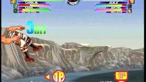 MvC2: Charlie Throw Continuation Combo