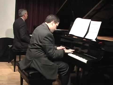 David H. Ross & Mark Shively play Mozart's 20th Piano Concerto - 1st Movement - Part 1