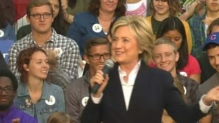 Poll shows Clinton ahead of Sanders, Biden