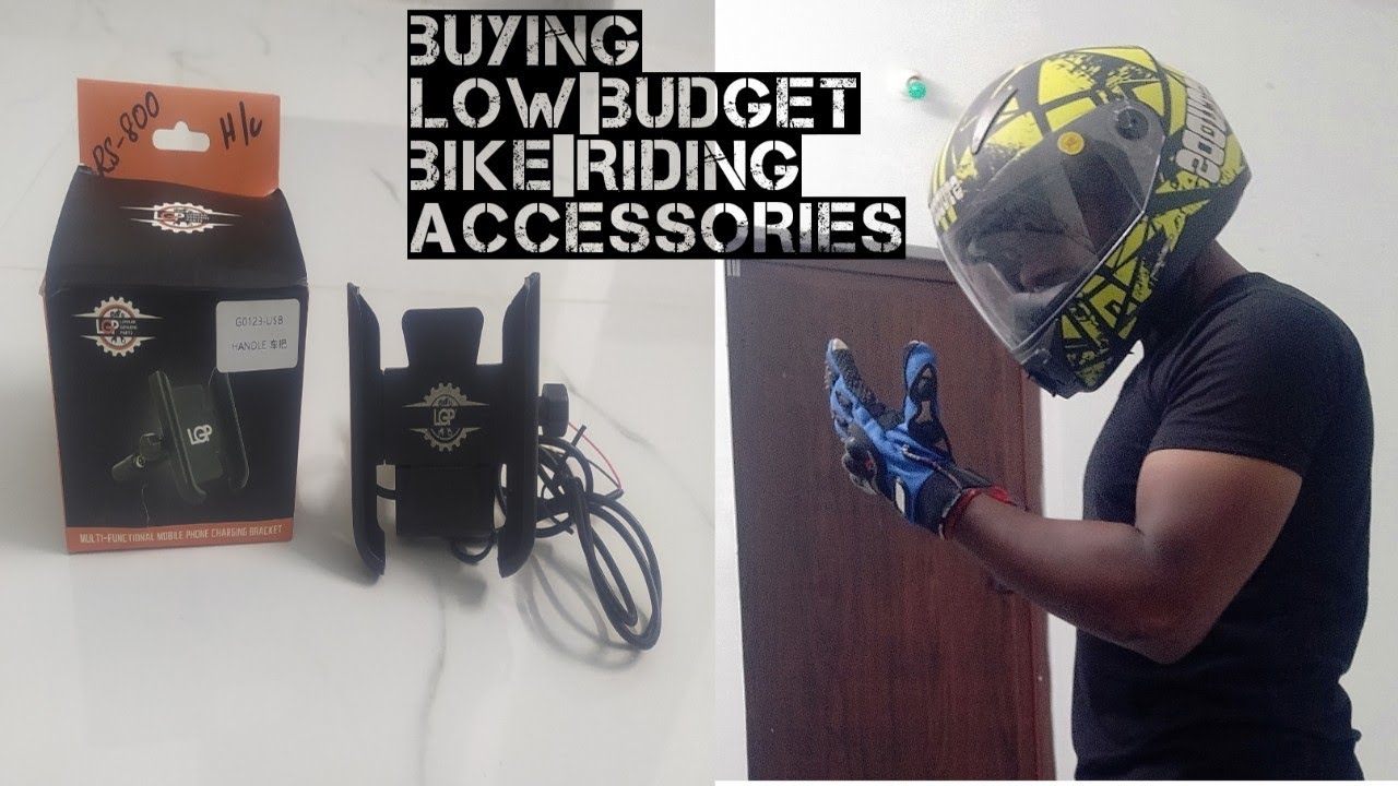 BUYING LOW BUDGET NEW BIKE RIDING ACCESSORIES FOR OUR FUTURE RIDES