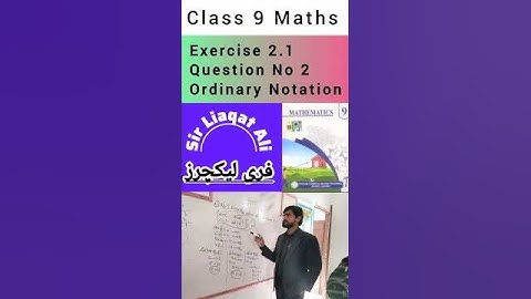 Exercise 2.1 class 9 Maths-9 Class maths new book-Ex 2.1 Q.no 2 -9th Maths class 9 - Maths 9 Ch-2