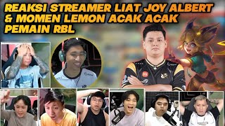 Reaksi Streamer Liat Joy Albert U0026 Lemon Acak Acak Pemain Rbl  Rrq Vs Rebellion Mpl S11