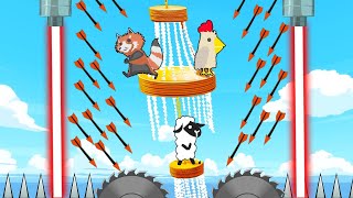 УРОНИЛИ ЛЮСТРУ ЗА 1.000.000$! САМЫЕ СМЕШНЫЕ И УГАРНЫЕ УРОВНИ В ULTIMATE CHICKEN HORSE