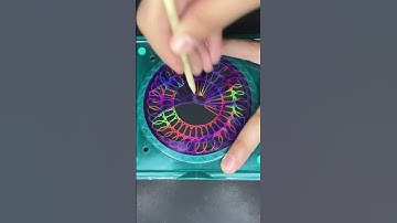 Mesmerizing Spirograph ASMR: Hypnotic Art for Ultimate Relaxation! #art #spirograph #shorts #2024