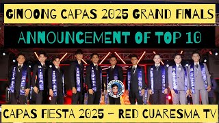 Official Announcement: Meet the Top 10 Finalists of Ginoong Capas 2025! 
