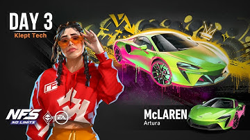 Need For Speed: No Limits | McLaren Artura (Gatecrasher - Day 3 | Klept Tech)