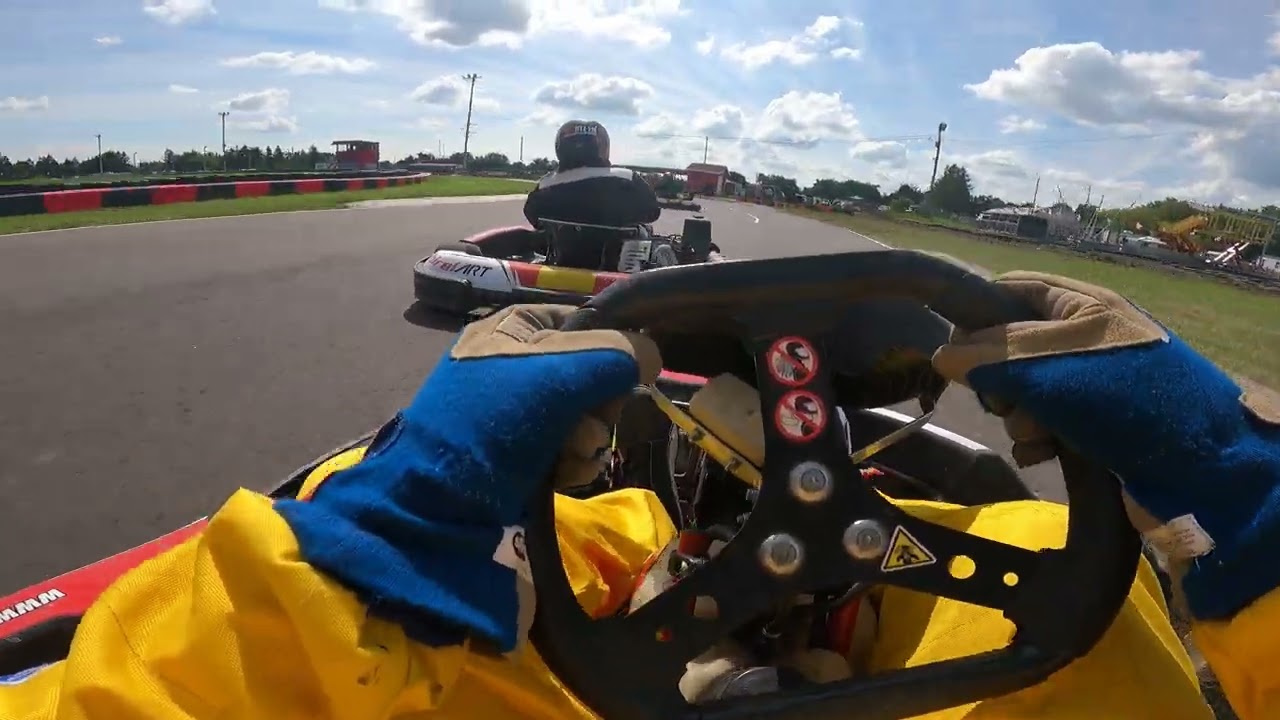 Photo from June 25th 2023, Canadian Mini Indy 1st qualifying heat. P7-P5 Bit of a crackup, but still moved up!