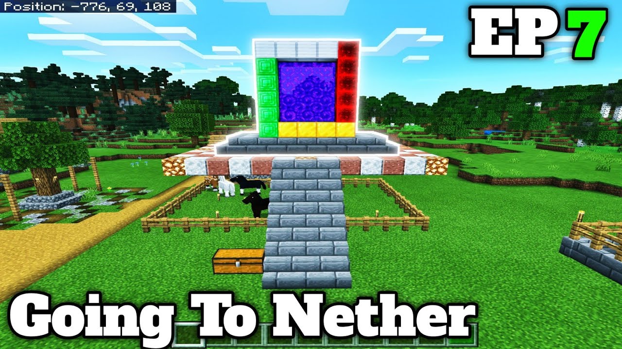 GOING TO NETHER FIRST TIME IN MINECRAFT | SURVIVAL SERIES PART 7 ...