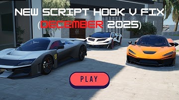 HOW TO FIX NEW SCRIPT HOOK V UPDATE FROM CRASHING/LOADING GTA V (DECEMBER 2025)