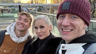 Freezing Chrismas Day Out With Luxeria \& Calum | Extra Roly