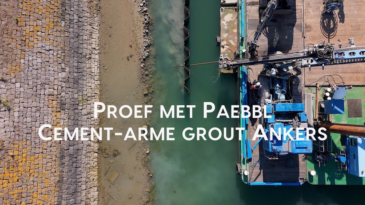 Hakkers Proef met cement-arme grout ankers