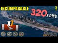 Battleship Incomparable 7 Kills &amp; 320k Damage | World of Warships Gameplay