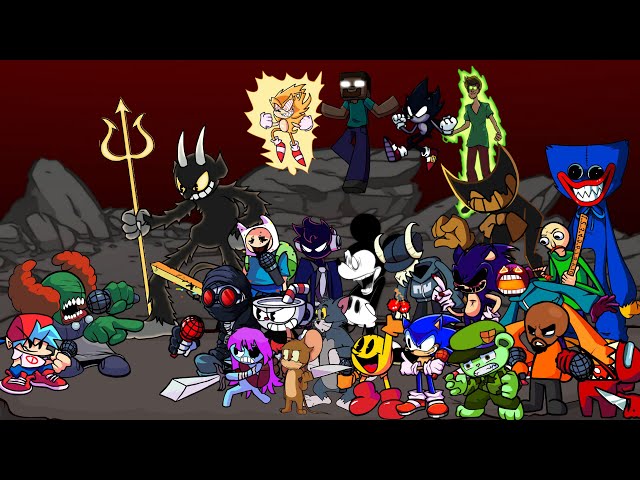 FNF Madness  - But Everyone Sings It 🎤 (Different Characters Sing It)VS Tricky