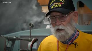 WWII veteran takes dog tags on Honor Flight to D.C.
