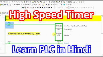 High Speed Timer in PLC - Retentive Timer - Learn PLC in Hindi