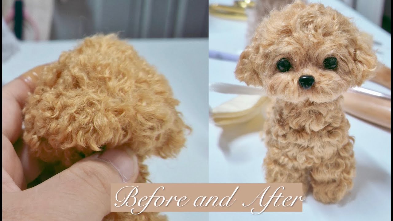 (ASMR & Relaxing): [ASMR] Meticulous Grooming: DIY Chenille Stem Puppy 🐩✂️