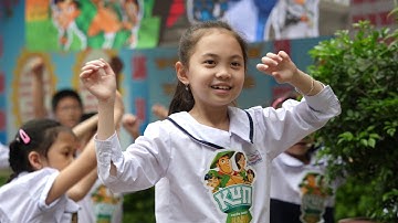 Trường Tiểu Học Nguyễn Huệ | Nhảy Flashmob Chiến Binh Xanh Bảo Vệ Môi Trường