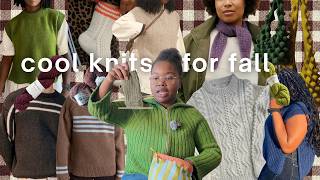 yapping about my (overly ambitious) fall knitting plans 🍂 wips 🍂 black knitting designers