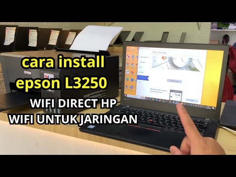 Cara Install Printer Epson L3250 Wifi di HP dan Laptop agar konek ke jaringan Wifi