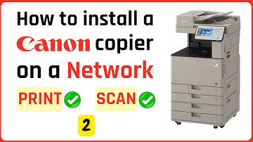 Part 2/4- Print driver install (How to Install CANON copier on a Network for printing and scanning)
