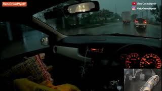 #429 - HEAVY RAIN CONVOY ON THE PANTURA ROAD - SIGRA 1.0 M MT - POV DRIVING INDONESIA