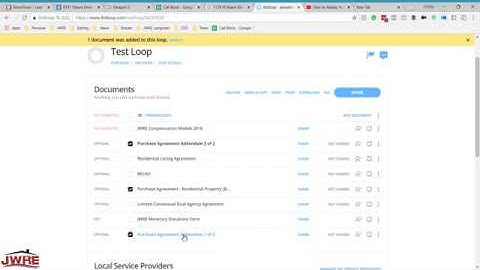 Dotloop: Combining Documents