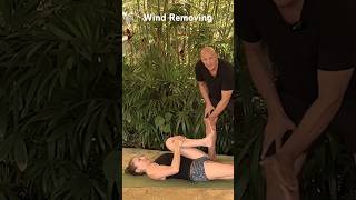 Hot Yogas Wind Removing Pose.
