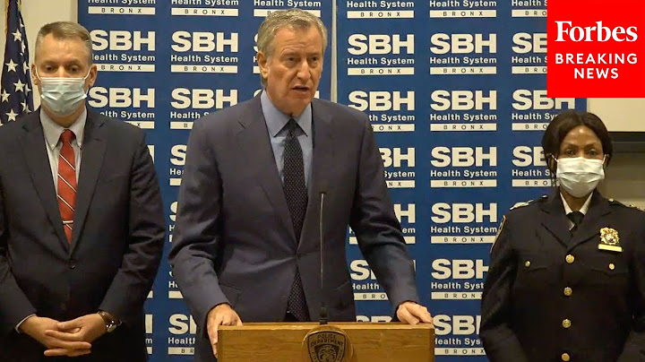 NYPD, De Blasio Give Update On Two Police Officers Who Were Shot
