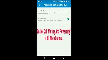 How To Enable Call Waiting In moto