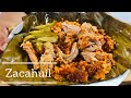 ZACAHUIL en horno de estufa, pollo&cerdo -Punto exacto de la masa-  Tamal Gigante