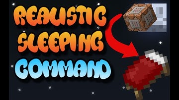 Minecraft Bedrock Edition/Xbox/MCPE | Realistic Sleeping Command Block Creation Tutorial