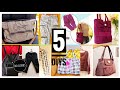 5 DIY BAGS FROM OLD CLOTHES (DIY Tote Bag, DIY Shopping Bag, DIY Backpack, DIY Handbag)UPCYCLE CRAFT