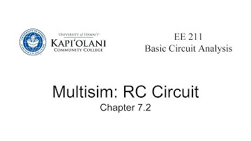 EE 211L Multisim: RC Circuit Natural Response