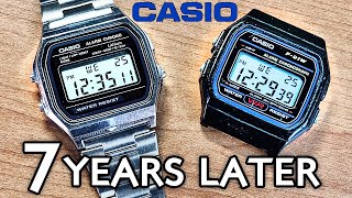 CASIO Vintage Watch Review (7 YEARS LATER)  Model F91W & A158W