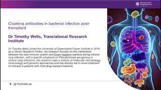 Session 1: Dr Timothy Wells Cloaking antibodies in bacterial infection post transplant