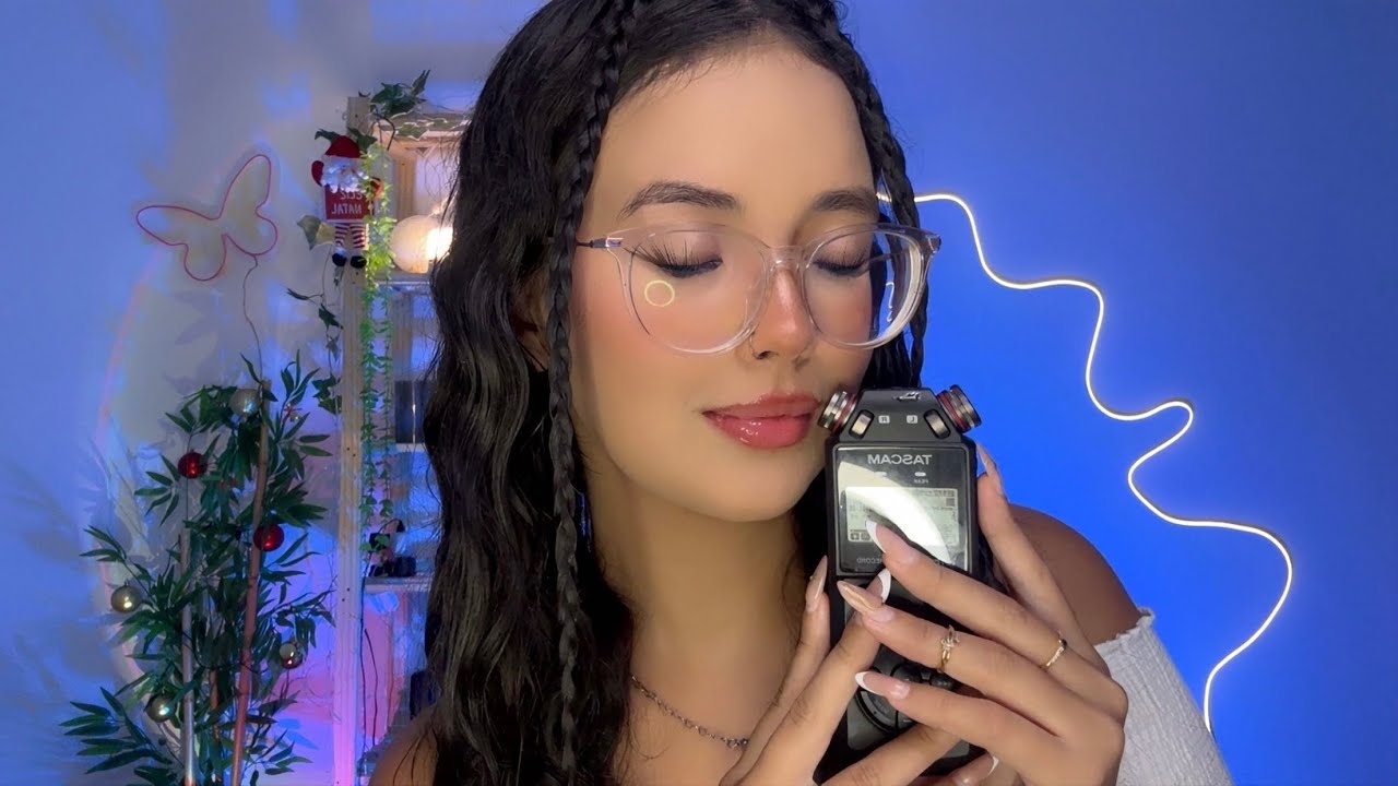ASMR: SUSSURROS CALMOS PARA ALIVIAR A MENTE☁️🌼 leitura no tascam