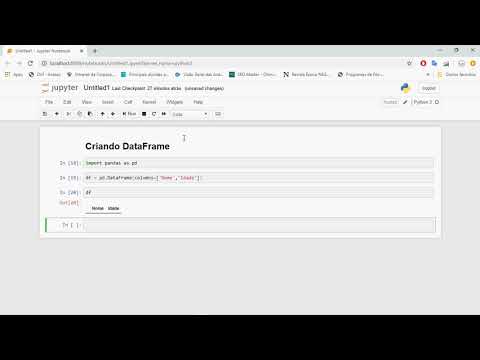 Python Pandas - Criando DataFrame e incluindo registros com loc e append - Código na descrição.