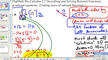 SanfordFlipMath PreCalculus 2.7B Rational Functions