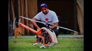 one of the most strongest Rc helicopters ever Goblin raw 700 with Xnova motor and MKS servos