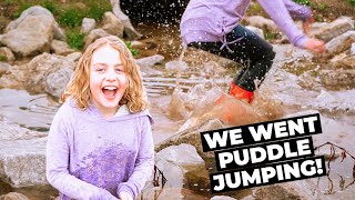 PUDDLE JUMPING!! | 5 Kids Puddle Jumping | MAKING FOREVER MEMORIES