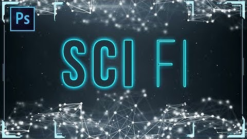 Photoshop Tutorial ll Neon Text Effect ll Sci Fi ll Technical Creation